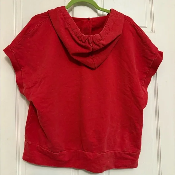 Evereve Red Hoodie Sweatshirt - Picture 5 of 6